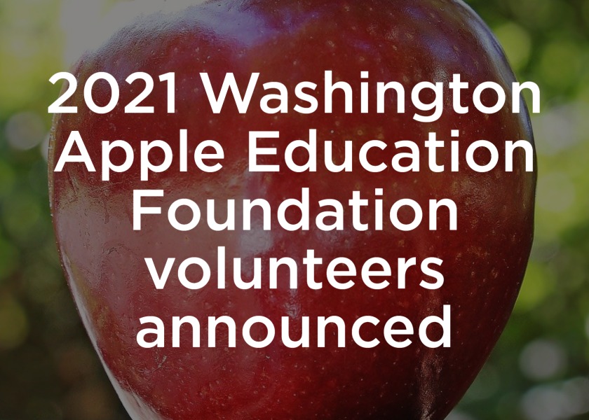 2021 Washington Apple Education Foundation volunteers of the year The